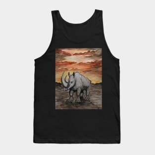 The Sun Sets on the Rhinoceros Tank Top